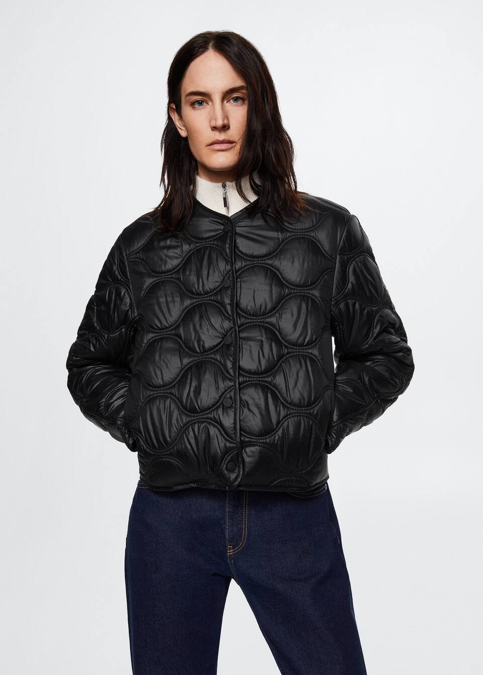 Ultralight button down jacket | MANGO (US)