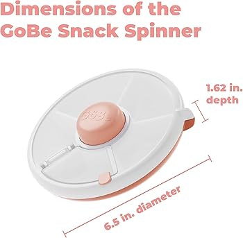 GoBe Kids Snack Spinner - Reusable Snack Container with 5 Compartment Dispenser and Lid | BPA and... | Amazon (US)