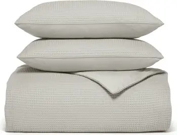 Waffle Weave Organic Cotton Duvet Cover & Sham Set | Nordstrom