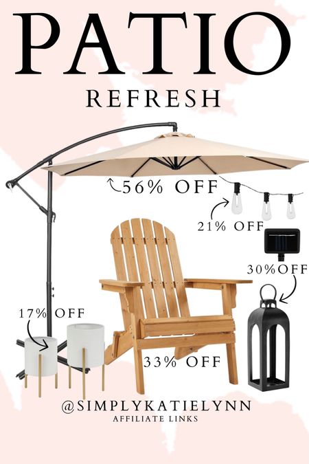 Multiple items on sale to refresh that patio for your gathering this spring/summer!

#TARGET #patio #umbrella #lights #planter

#LTKhome #LTKSeasonal #LTKsalealert