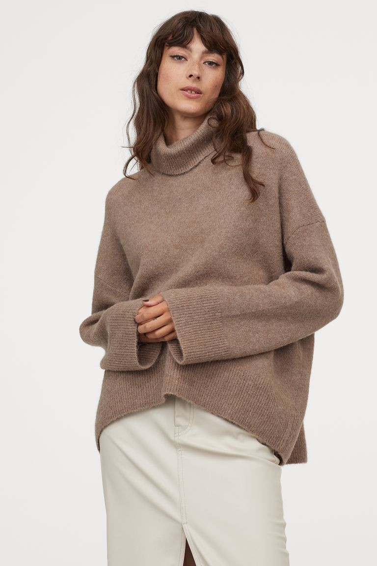 Wool-blend Turtleneck Sweater | H&M (US + CA)