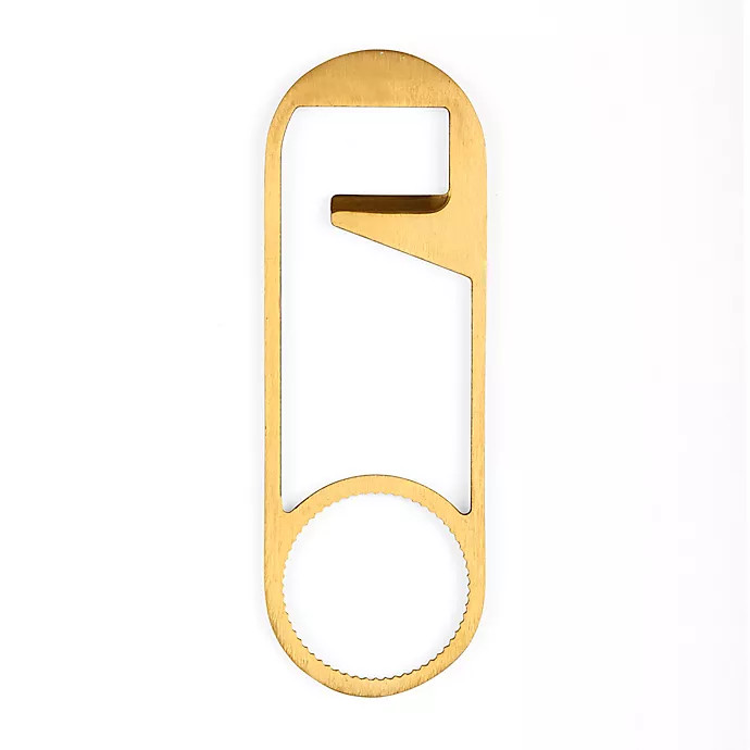 Kikkerland Brass Pin Bottle Opener | Bed Bath & Beyond