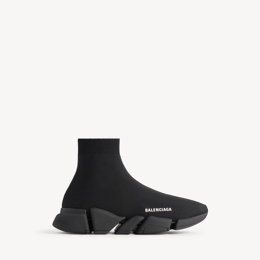 Speed 2.0 Sneaker in black recycled knit | Balenciaga