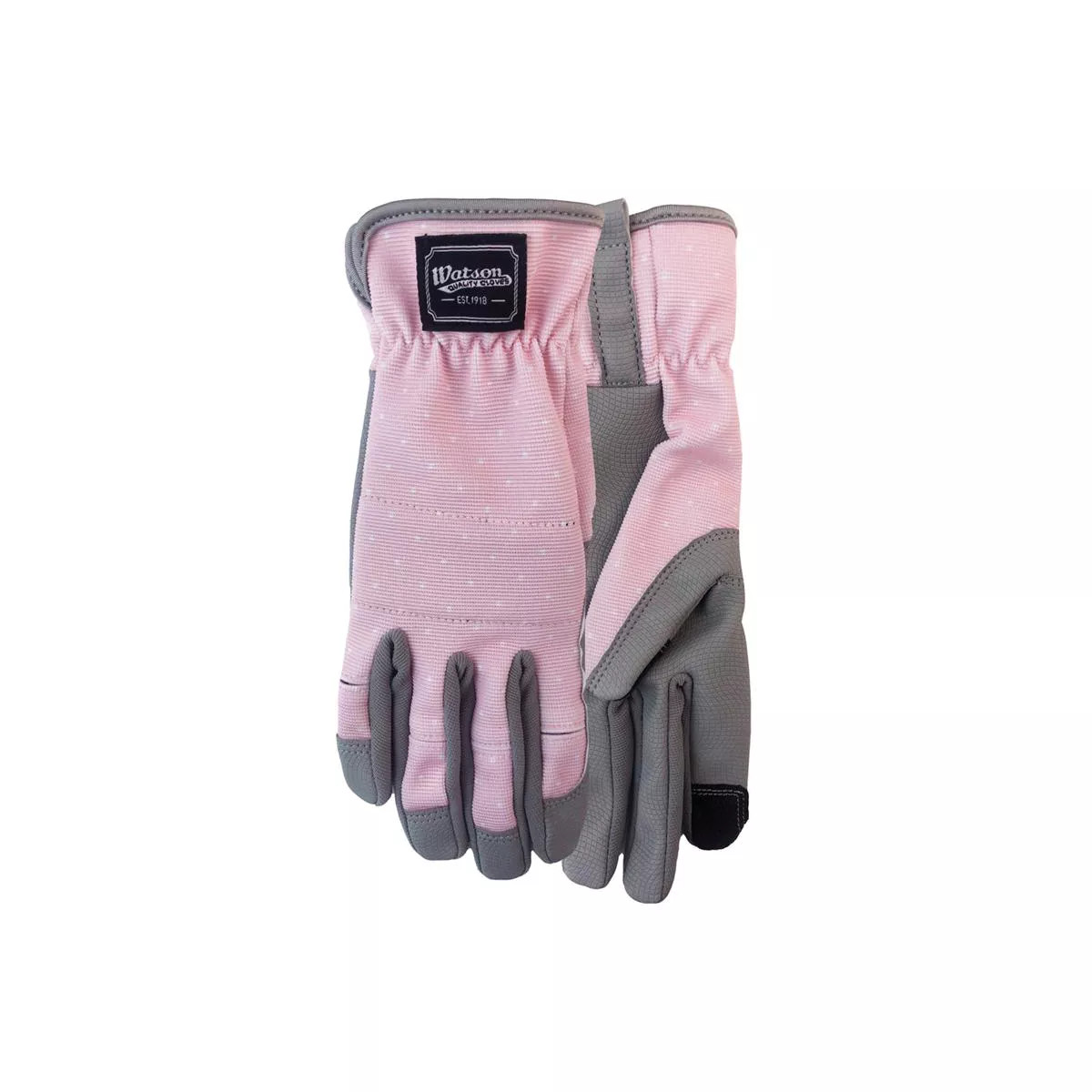 Watson Gloves Home Grown L Spandex Uptown Girl Gray/Pink Gardening Gloves | Target