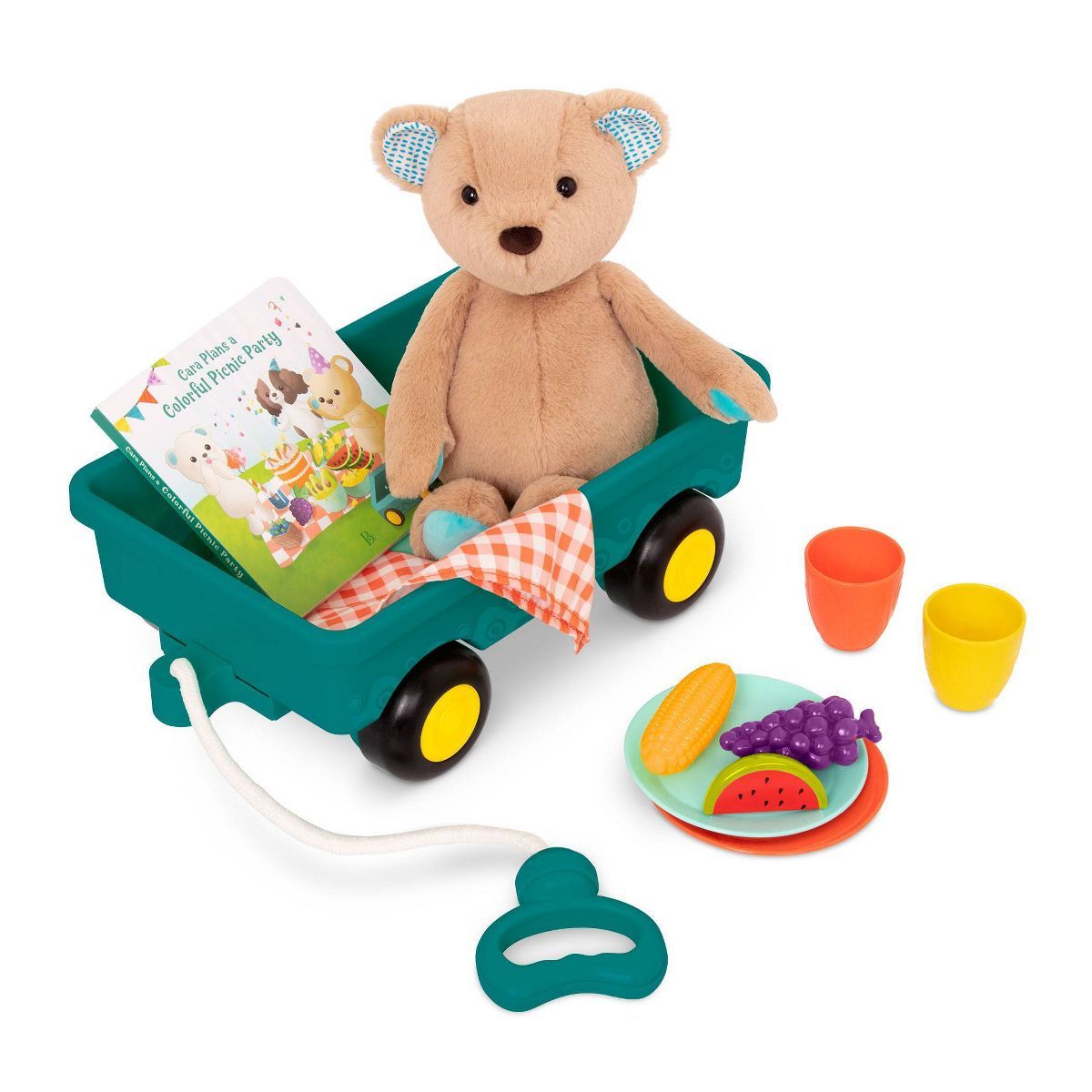 B. toys Teddy Bear, Board Book & Picnic Set - Happyhues Cara Mellow Bear | Target