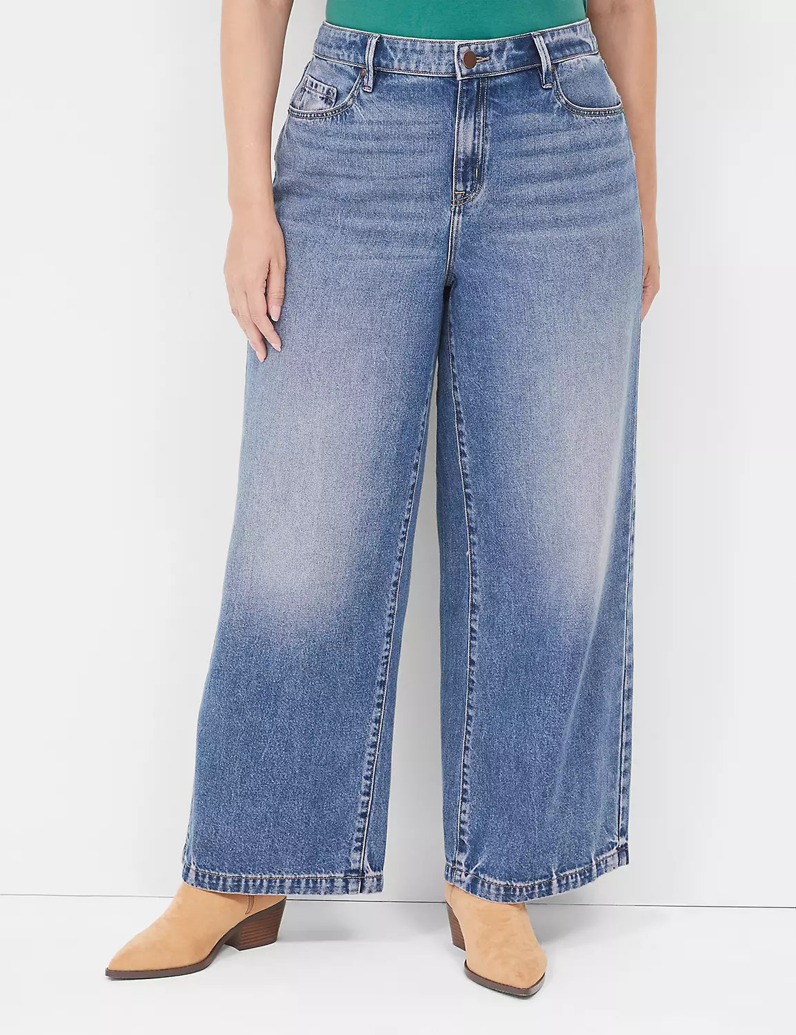 Signature Fit Wide Leg Jean | Lane Bryant (US)