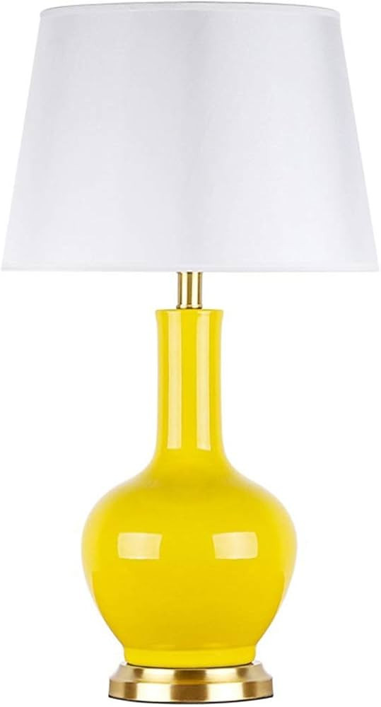 Lighting Table Lamp-AoYanQi Vase Shaped Table Lamp, Smooth Ceramics Table Lamp E27 Soft Light Tab... | Amazon (US)