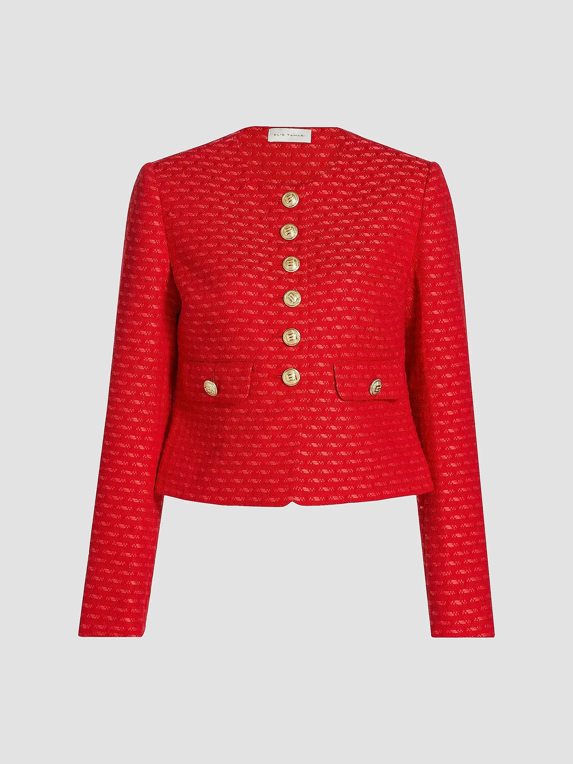 Elie Tahari The Marlena Woven Jacket | Saks Fifth Avenue | Saks Fifth Avenue