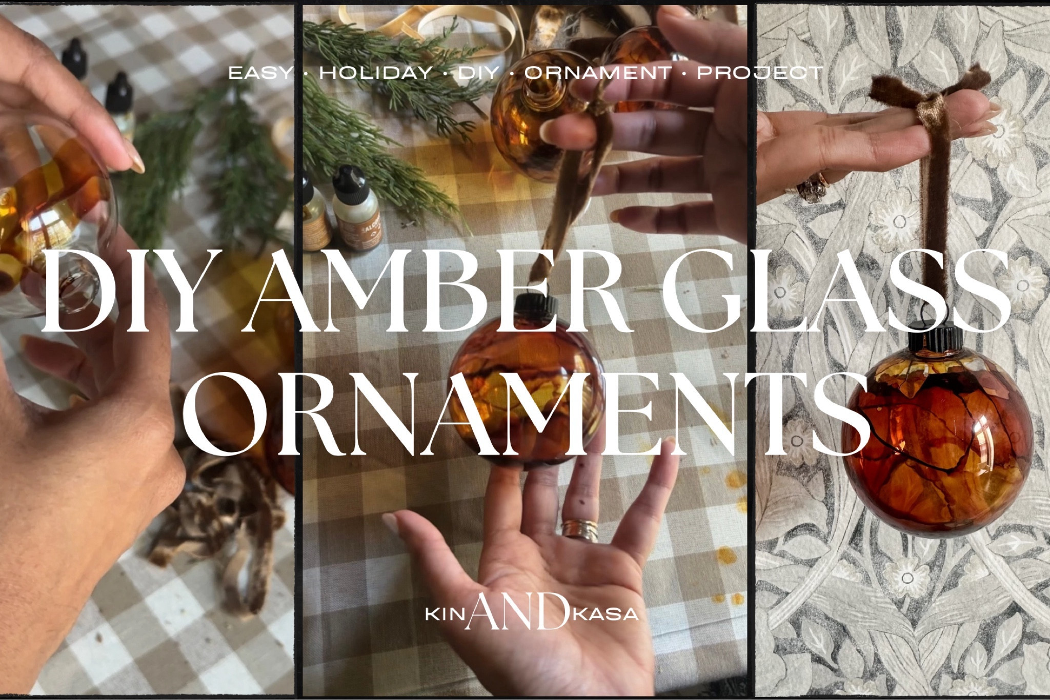 🎄Here’s how I did it 🎄

🎄Step 1: Prepare Your Materials**

Before you begin, make sure you have all your materials ready. Clear Christmas ornaments provide an excellent canvas for this project, allowing the colors to shine through beautifully. You'll also need alcohol ink in the warm, inviting shades of Latte, Caramel, and Ginger. And, of course, don't forget your trusty blow-dryer.

🎄Step 2: Creating a Unique Look**

1. Start by removing the cap from the Christmas ornament, exposing the opening.

2. With the ornament opened up, carefully pour your chosen alcohol ink colors inside. The combination of Latte, Caramel, and Ginger will create a mesmerizing amber effect.

3. Now, the magic begins! Hold the ornament and gently swirl it to create your unique pattern with the alcohol ink.

If you want a solid amber color without the swirl pattern, you just need to coat the entire ornament with the alcohol ink evenly and then use the blow dryer. 

🎄Step 3: Enhancing Your Creation**

To add some distinctive finishing touches:

1. After you've achieved the perfect swirling pattern or a solid amber color, it's time to enhance your ornament's appearance. Spray paint the cap of the ornament in black for a sophisticated contrast.

2. Once the black paint has dried, reattach the cap to the ornament.

3. Cut a length of velvet ribbon of your choice. Velvet adds a touch of luxury and complements the vintage charm of your ornament.

4. Tie the velvet ribbon in a graceful bow around the top of the ornament. This ribbon not only adds elegance but also makes it easy to hang your creation on the tree.

🎄Step 4: Admire Your Hard work**

After adding the black cap and velvet ribbon, take a step back and admire your creation. These DIY amber glass ornaments will add a touch of sophistication and warmth to your holiday decor. At night, they will cast a warm and inviting glow throughout your home.


🎄If you looove this DIY and want to try it no worries I’ve linked all the supplies down below for you to try 🤎 send me pictures or tag me I’d love to see how yours come out 🤎

#LTKSeasonal #LTKhome #LTKHoliday