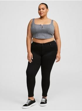 Luxe Skinny Jean - Sateen Stretch Black | Torrid (US & Canada)