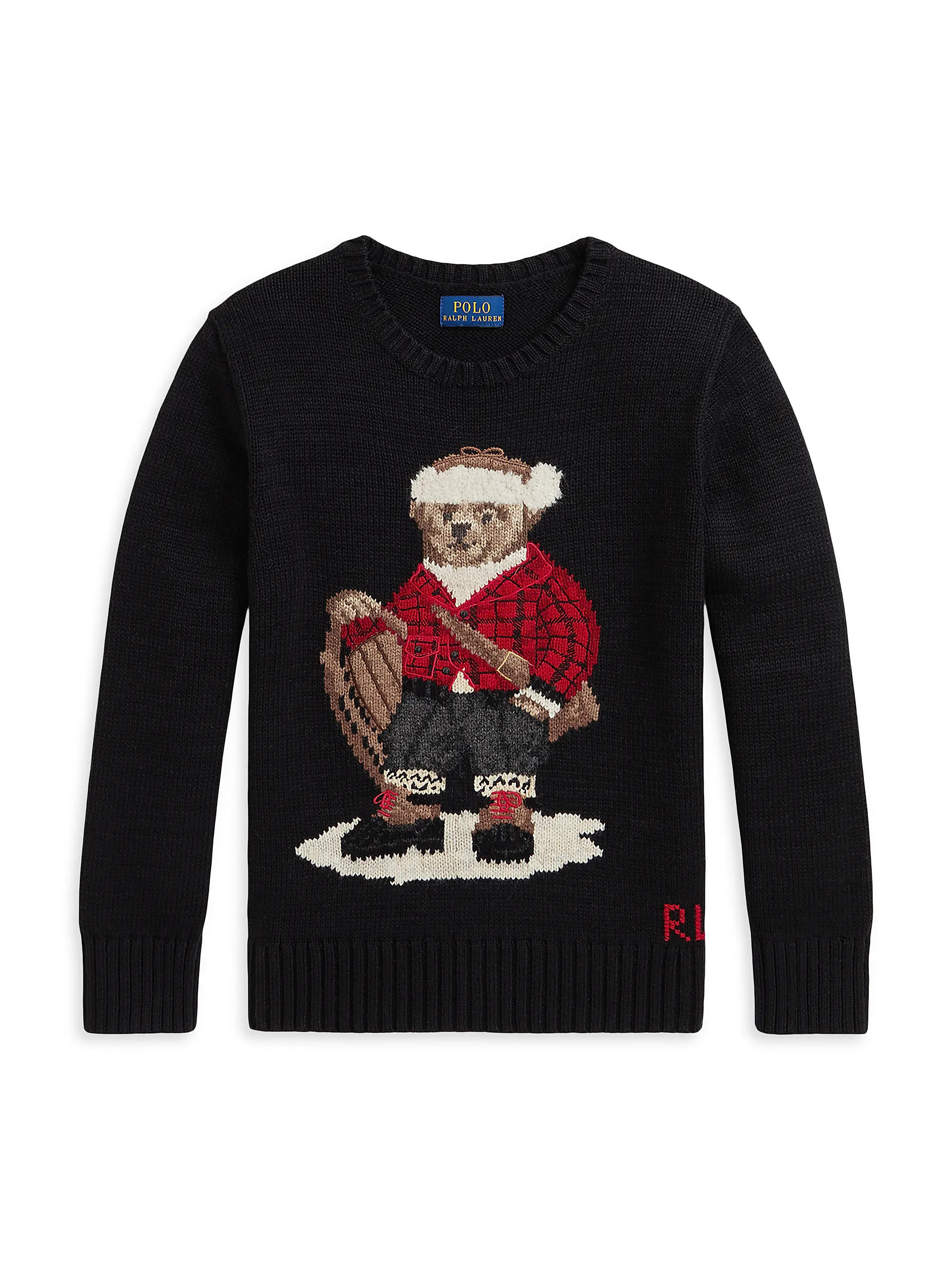 Little Boy's & Boy's Sled Polo Bear Wool Sweater | Saks Fifth Avenue