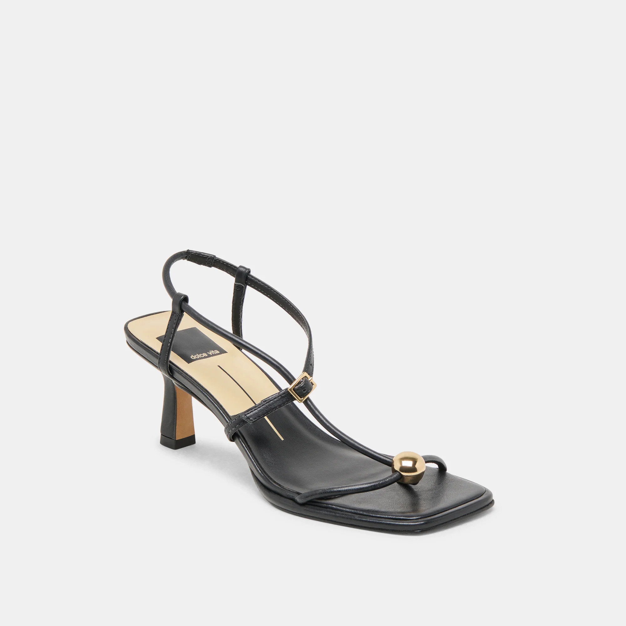 Mylee Black Leather Heels | Dolce Vita | DolceVita.com