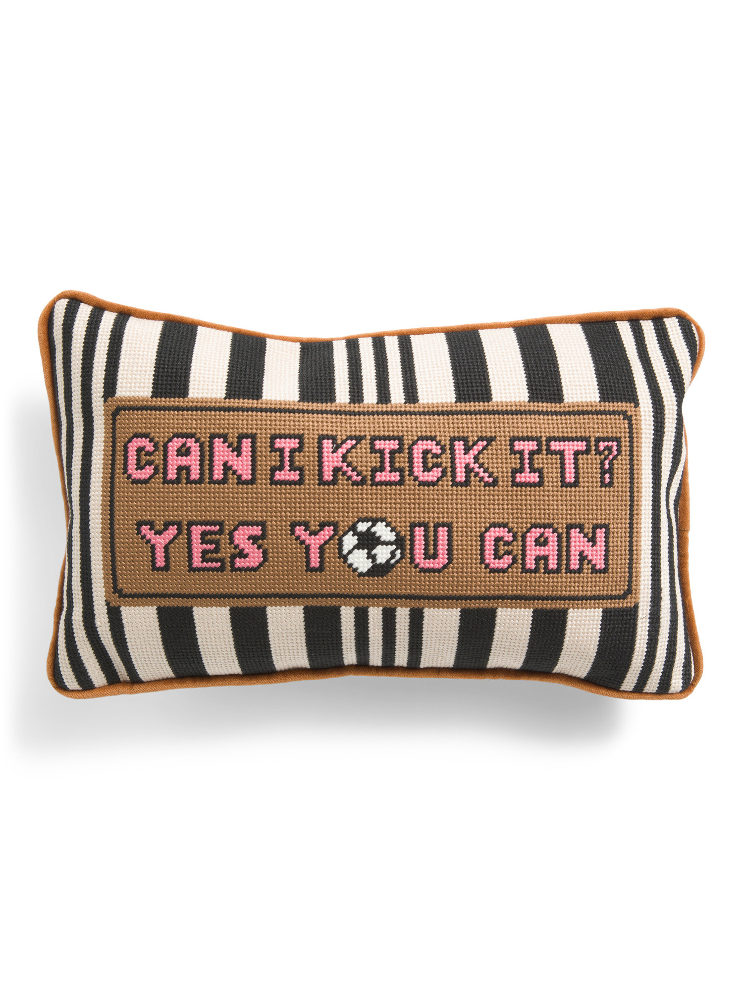 9x15 Can I Kick It Needlepoint Pillow | Throw Pillows | Marshalls | Marshalls