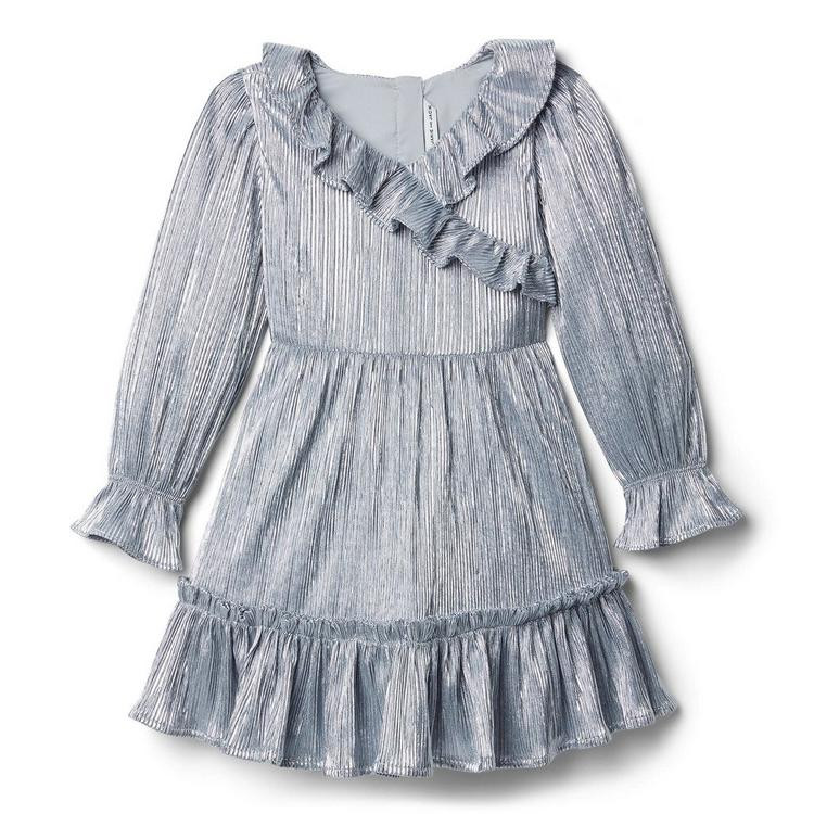 Metallic Plisse Ruffle Dress | Janie and Jack