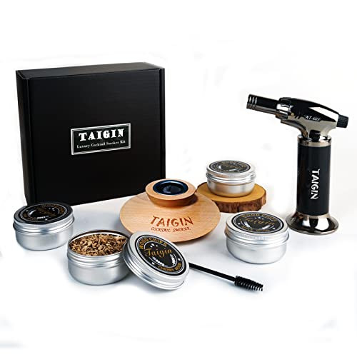 Cocktail Smoker Kit with Torch, Four Kinds of Wood Smoker Chips for Whiskey and Bourbon. Infuse C... | Amazon (US)