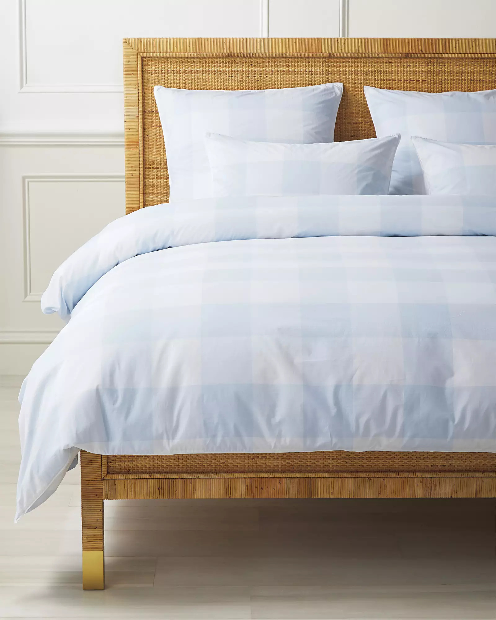 Gingham Percale Duvet Cover | Serena and Lily