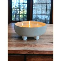 Extra Large Concrete Candle| Beeswax Candle in Jar| Round Men| Giant | Etsy (US)