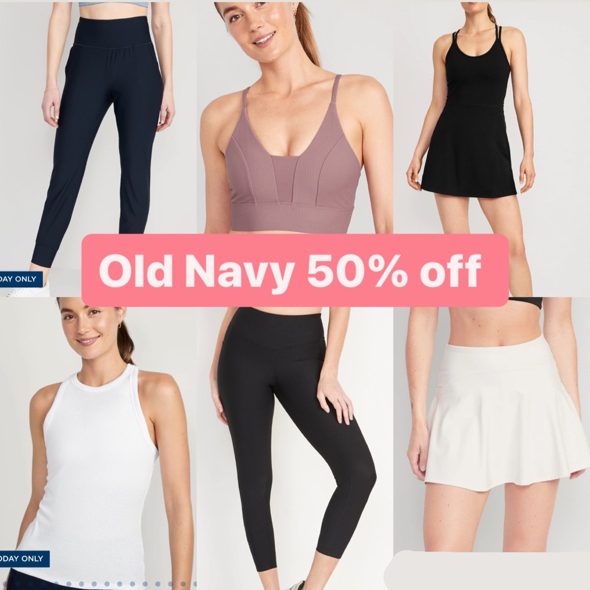 Old navy activewear on sale for 50% off #fitness #workout #joggers #sportsbra #tennisskirt #tennisdress 

#LTKfit #LTKFind #LTKsalealert