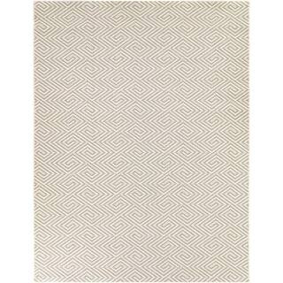 Cream 9 ft. x 12 ft. Concentric Tiles Indoor/Outdoor Area Rug | The Home Depot