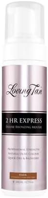 Loving Tan 2 HR Express Self Tanning Mousse, Dark - Streak Free, Natural, Professional Quality - ... | Amazon (US)