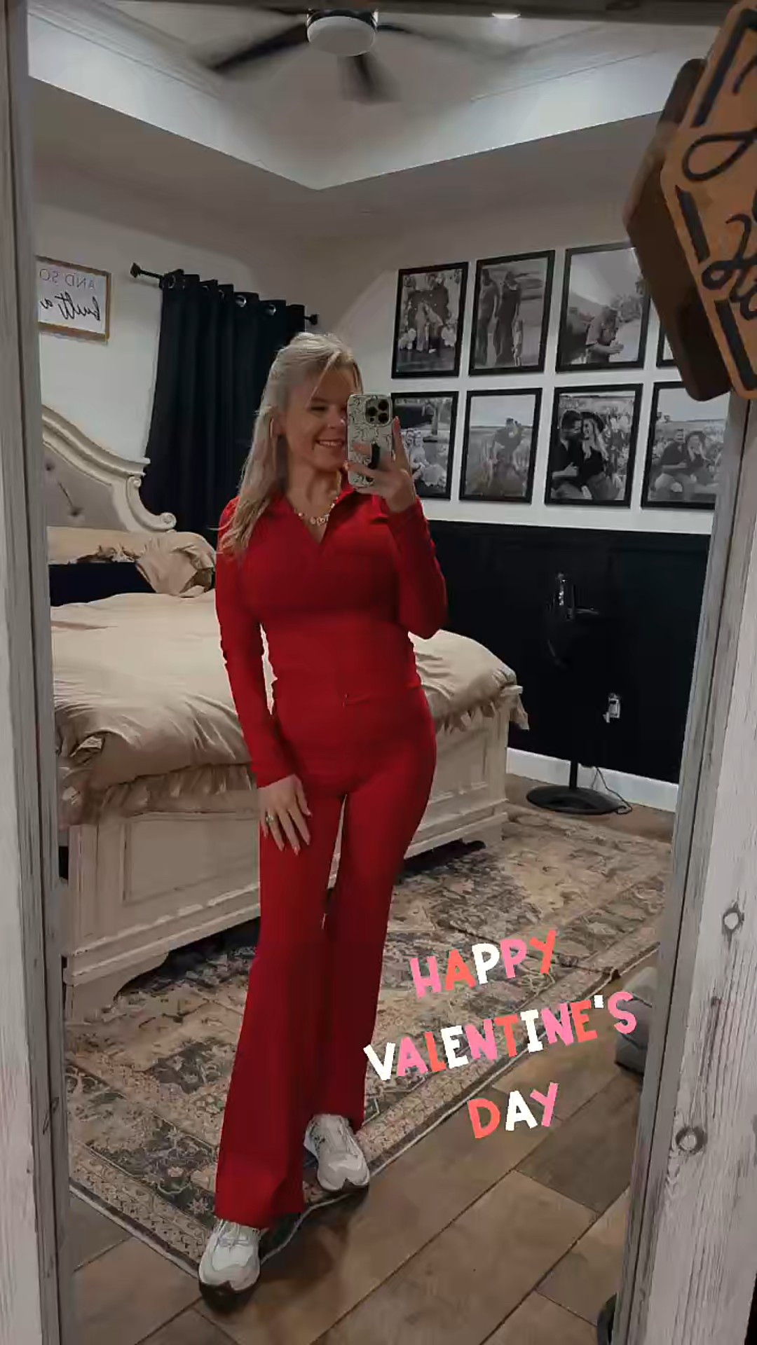 Wearing a small in the top and bottoms 