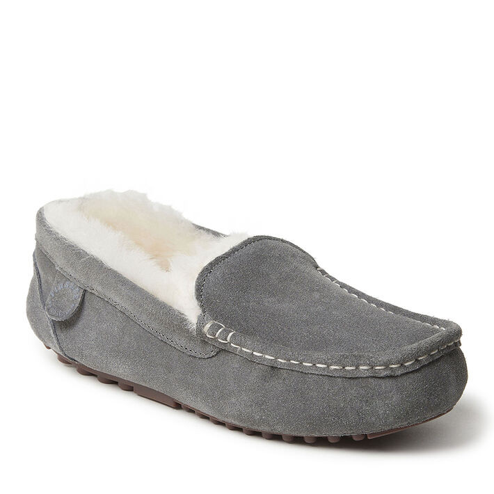 Women's Fireside by Dearfoams Mel Genuine Shearling Moccasin | Dearfoams