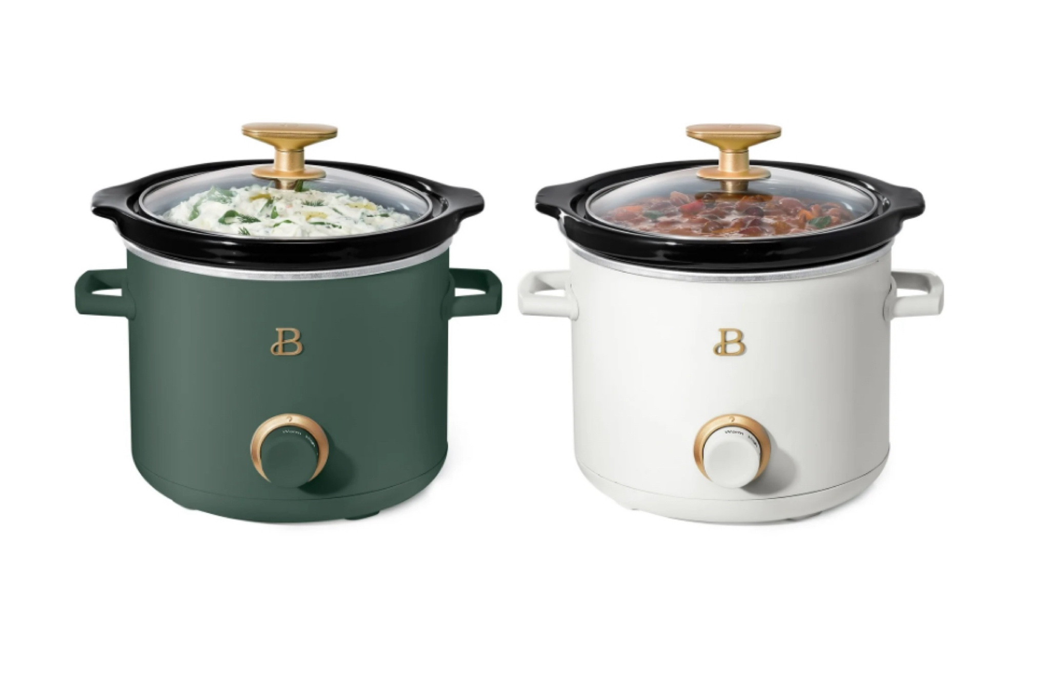 Only $15 for 2! Grab it while it lasts! 
Beautiful 2-Pack 2qt Slow Cooker, Thyme, White Icing by Drew Barrymore
Great gift for the holidays, white elephant game or keep for entertaining. 

#LTKCyberWeek #LTKHome #LTKHoliday