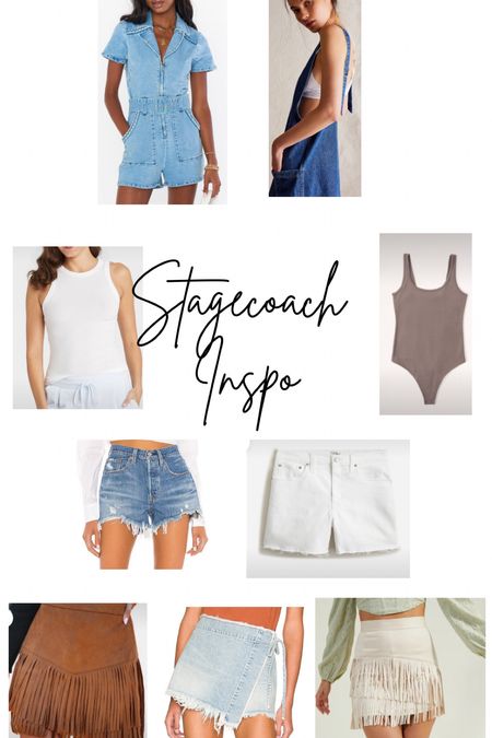 Stagecoach outfit ideas! Love the fringe and denim looks

#LTKFestival #LTKfindsunder100
