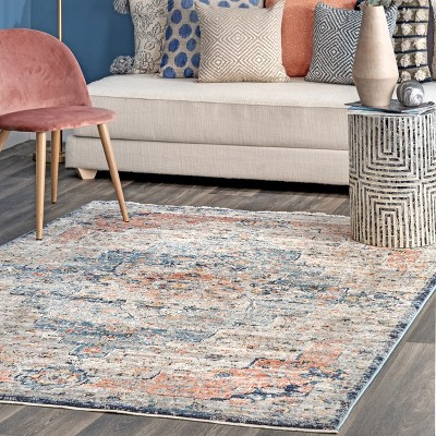 nuLOOM Sawyer Flourishing Medallion Area Rug | Target