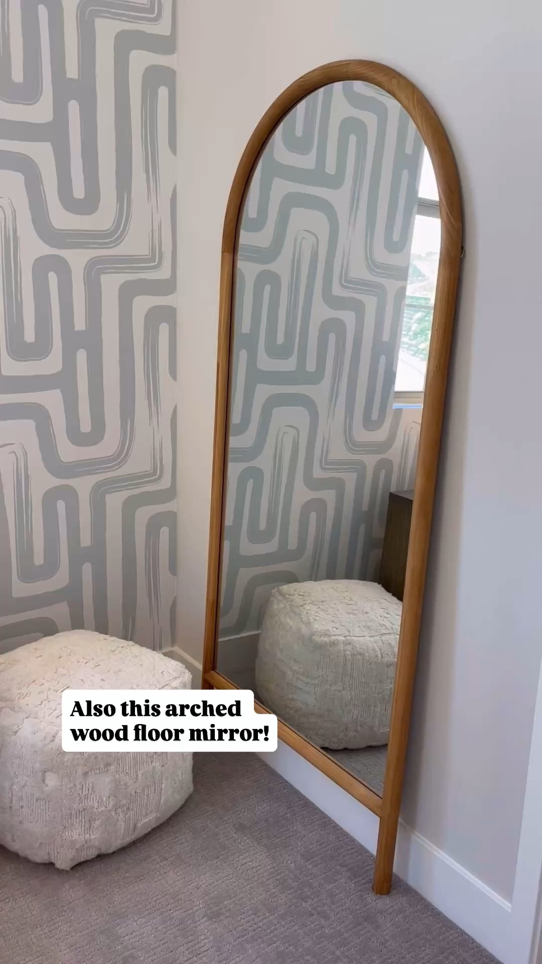 Love this arched wood floor mirror! Perfect for a bedroom or entryway. Also perfect for a teen girls room.

#LTKKids #LTKHome