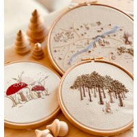 storybook Woodland Embroidery Box, Kits | Etsy (US)