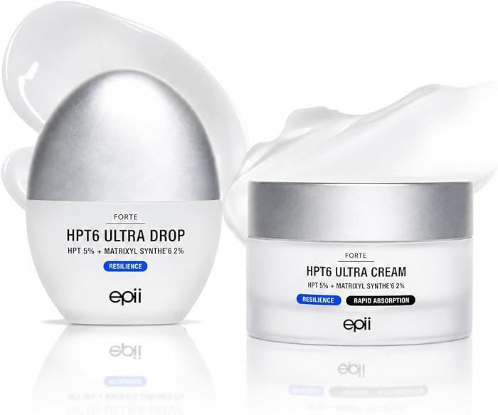 HPT6 5% Ultra Cream & Serum Set - Anti Aging Skincare Set with HPT Complex 5% & Matrixyl Synthe'6 2% - Firming Face Moisturizer + Peptide Face Serum for Wrinkles, Elasticity & Hydration | Amazon (US)