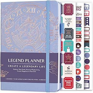 Legend Planner – Deluxe Weekly & Monthly Life Planner to Hit Your Goals & Live Happier. Organiz... | Amazon (US)
