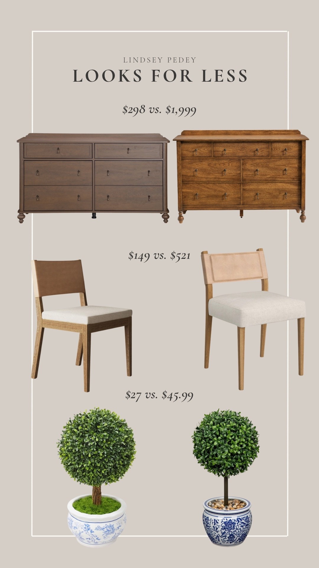 Home and decor looks for less! This Walmart dresser find is so good!

Splurge vs save, dining chairs, bedroom dresser, Walmart my Texas house, topiary, summer decor, home decor, affordable finds

#LTKHome