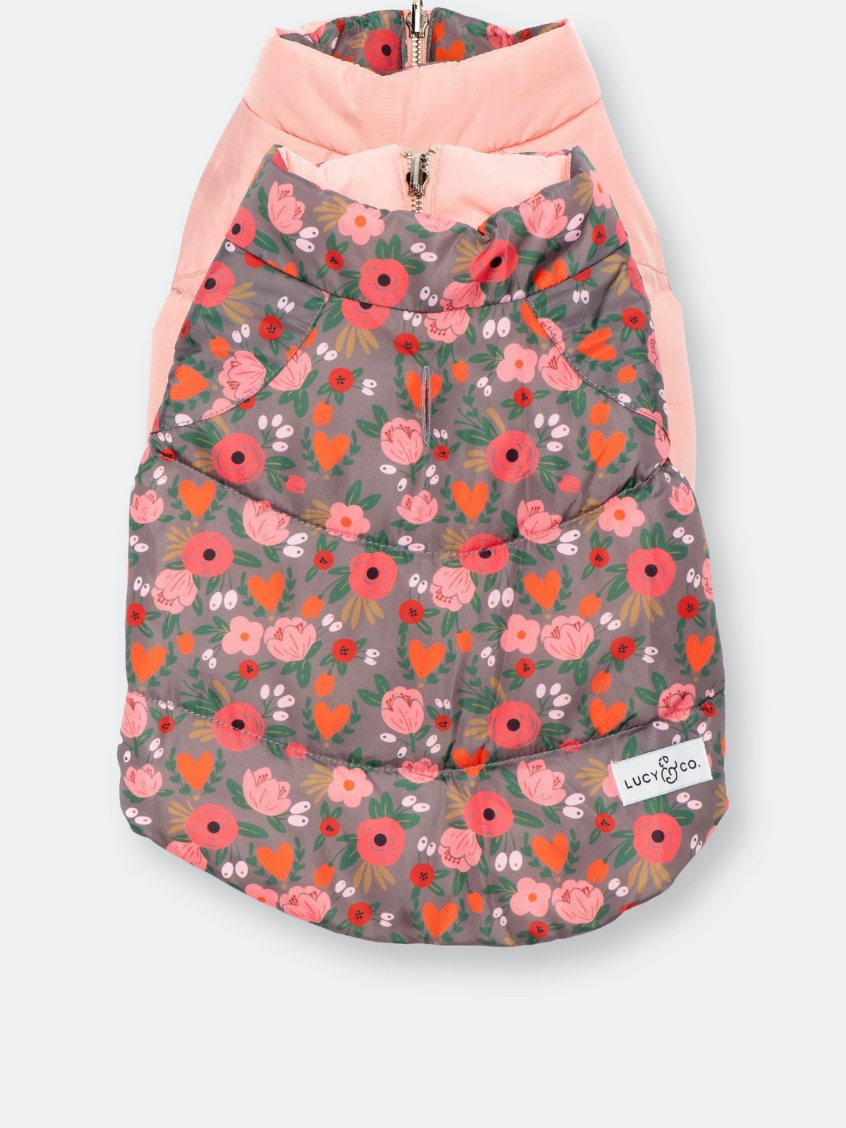 Petal Power Reversible Puffer Vest | Verishop