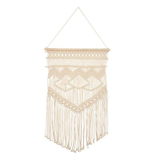 Soul Searcher Cream Macrame Wall Decor, Natural, Cotton | At Home