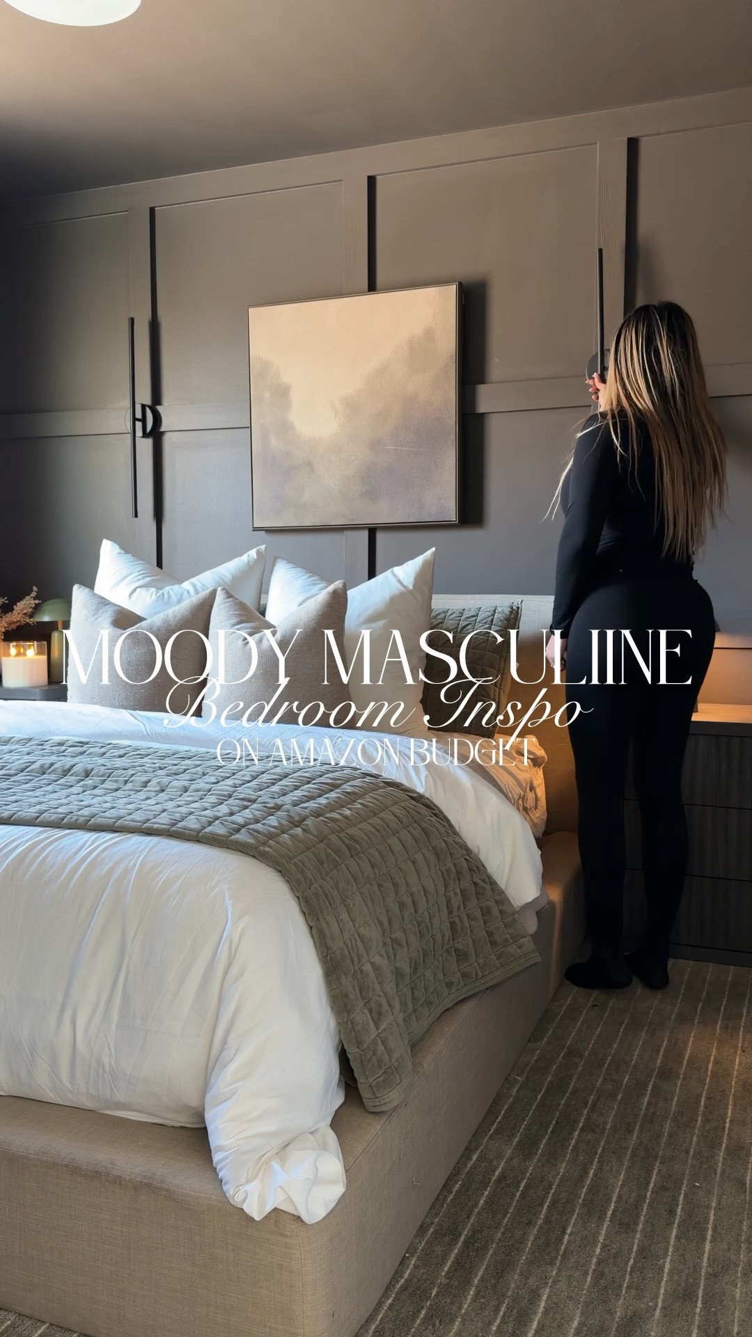 moody masculine bedroom on an amazon budget

#LTKHome