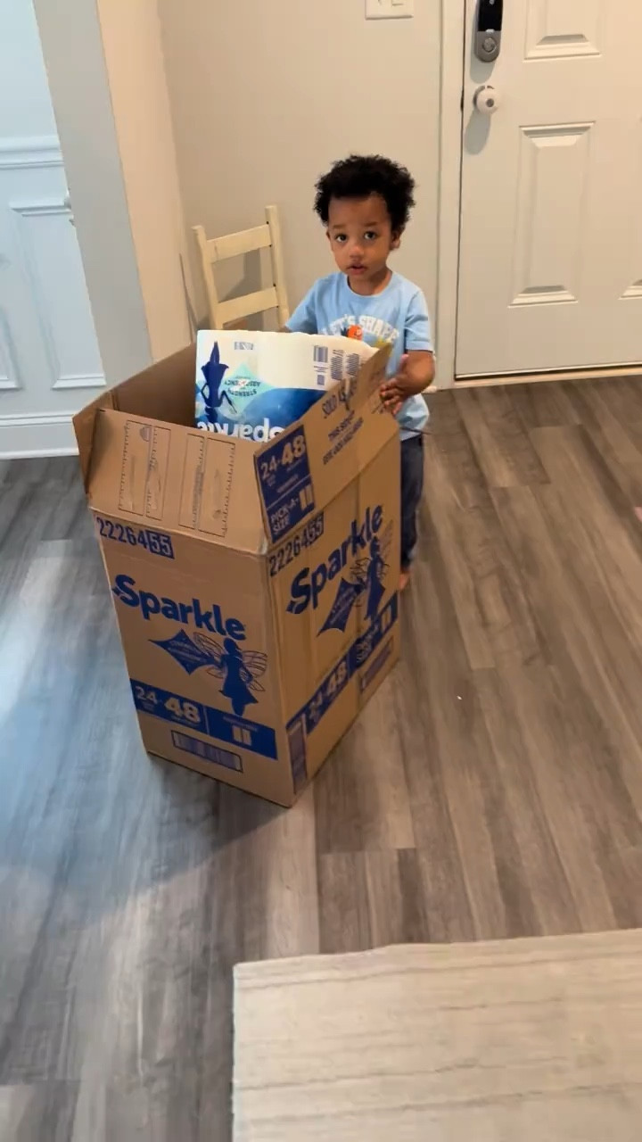 He was supposed to help me put the paper towels away, but he had other plans 😂 

#LTKvlog #LTKmomlife #LTKKids