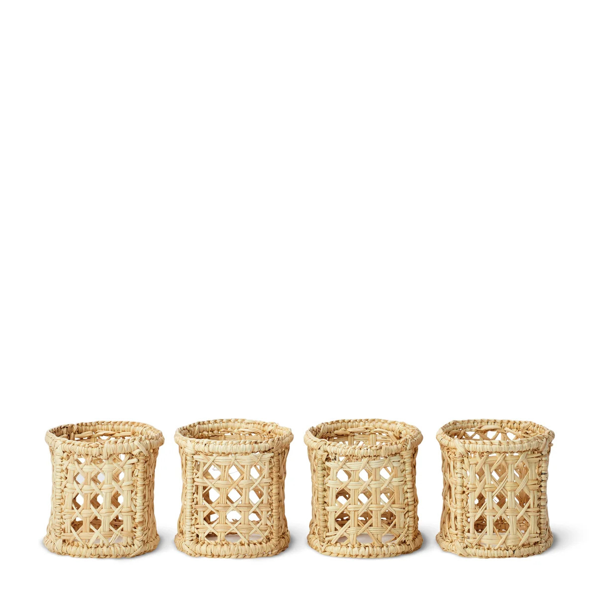 Eva Raffia Napkin Rings, Set of 4 | Over The Moon