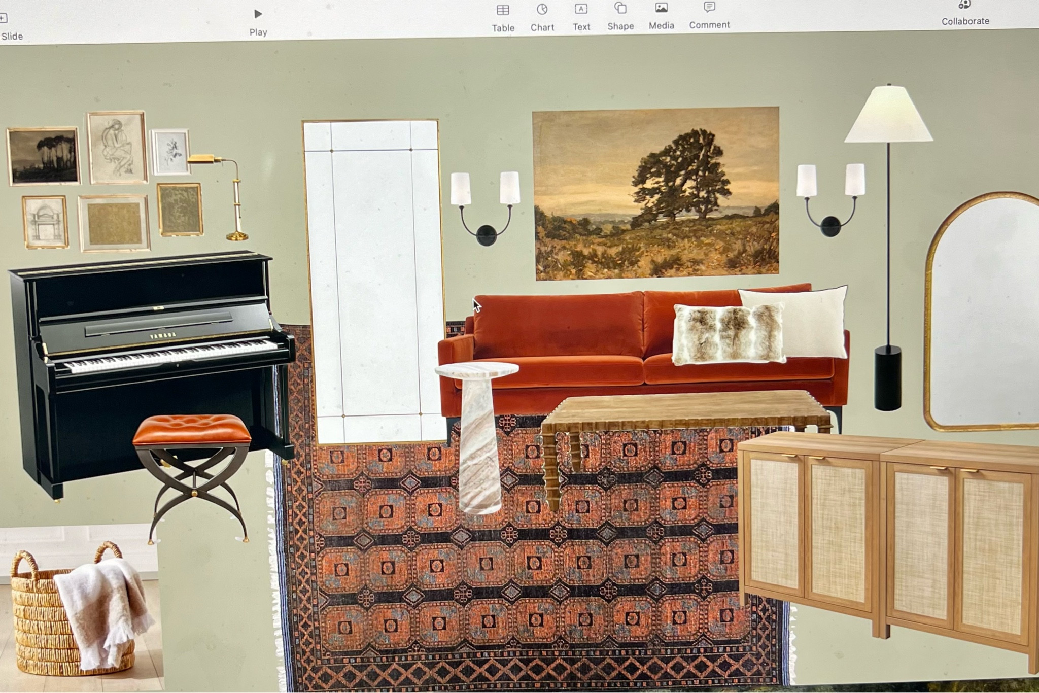 Music room Moodboard Links!
Sale items, area rug, large scale art, velvet sofa 

#LTKfindsunder50 #LTKhome