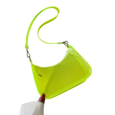 Ladies Shoulder Bag Solid Transparent Large Capacity Crossbody Bag for Cosmetic Small Crossbody Shou | Walmart (US)