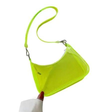 Ladies Shoulder Bag Solid Transparent Large Capacity Crossbody Bag for Cosmetic Small Crossbody Shou | Walmart (US)