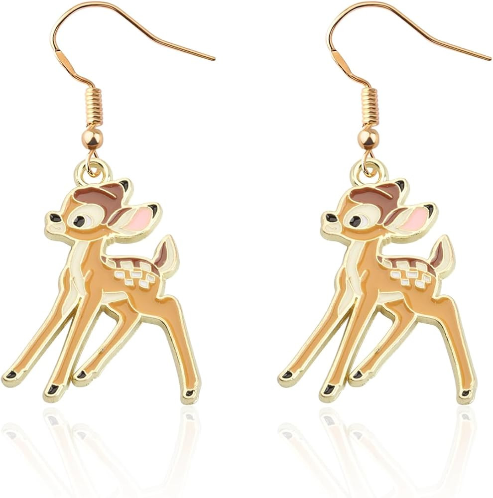 KEYCHIN Deer And Bunny Earrings Cartoon Movie Fans Gifts Deer And Bunny Jewelry | Amazon (US)
