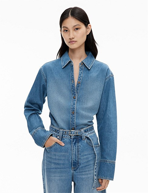 Witchery Ruched Shirt | David Jones | David Jones (Australia & New Zealand)