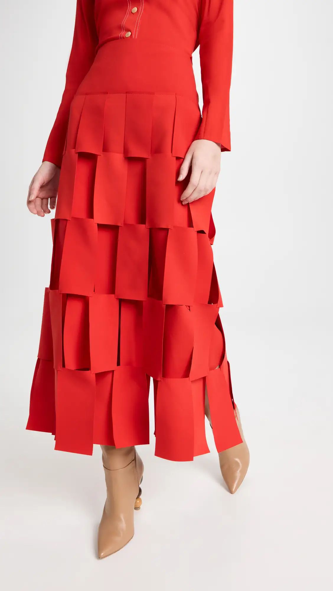 A.W.A.K.E. MODE Multi Rectangle Double-Layered Skirt | Shopbop | Shopbop