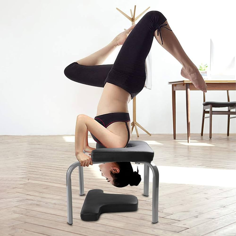 Yoga Headstand Bench, Yoga Inversion Chair, Headstand Trainer for Practice Head Stand, Shoulderst... | Amazon (US)