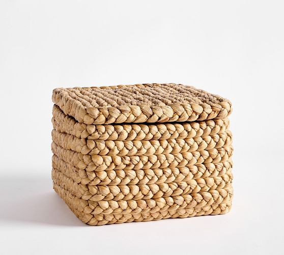Beachcomber Handwoven Lidded Baskets | Pottery Barn (US)