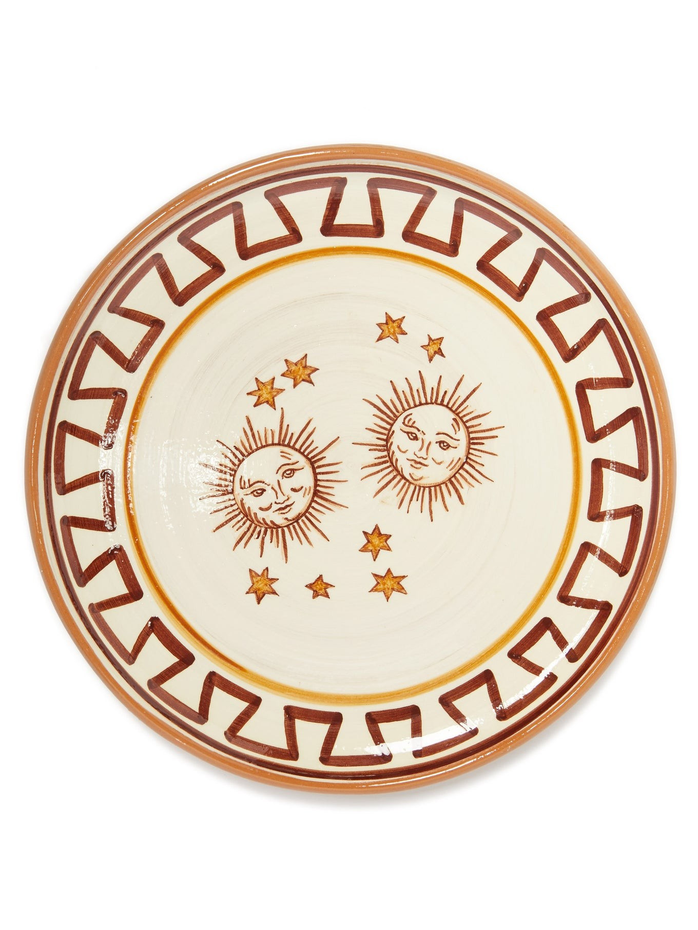 Gemini hand-painted ceramic plate | Matches (US)