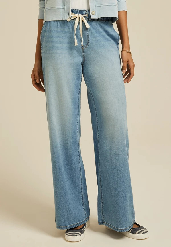 m jeans by maurices™ Soft High Rise Wide Leg Jean | Maurices