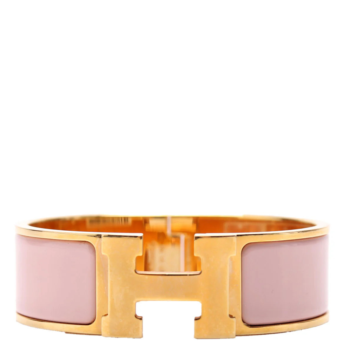 Clic Clac Narrow GM Bracelet Gold/Pink | Keeks Designer Handbags